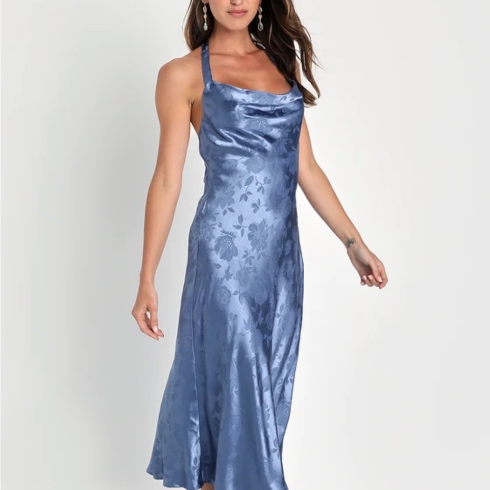 Satin Midi Dress